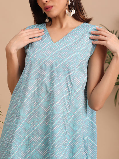 Organic Cotton Sleeveless Kurta Set