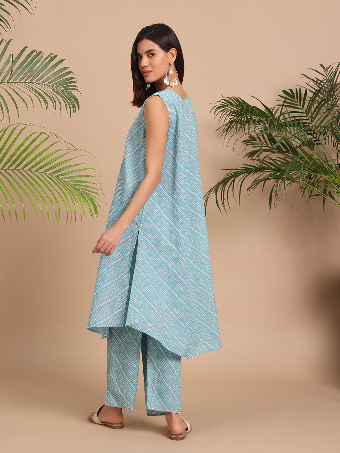Organic Cotton Sleeveless Kurta Set